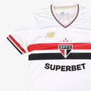 Camisa São Paulo Feminina São Paulo I 2025/26 - Branco
