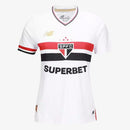 Camisa São Paulo Feminina São Paulo I 2025/26 - Branco