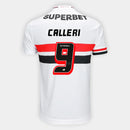 Camisa Lançamento São Paulo I 2025/26 - Branco - Calleri Nº 9
